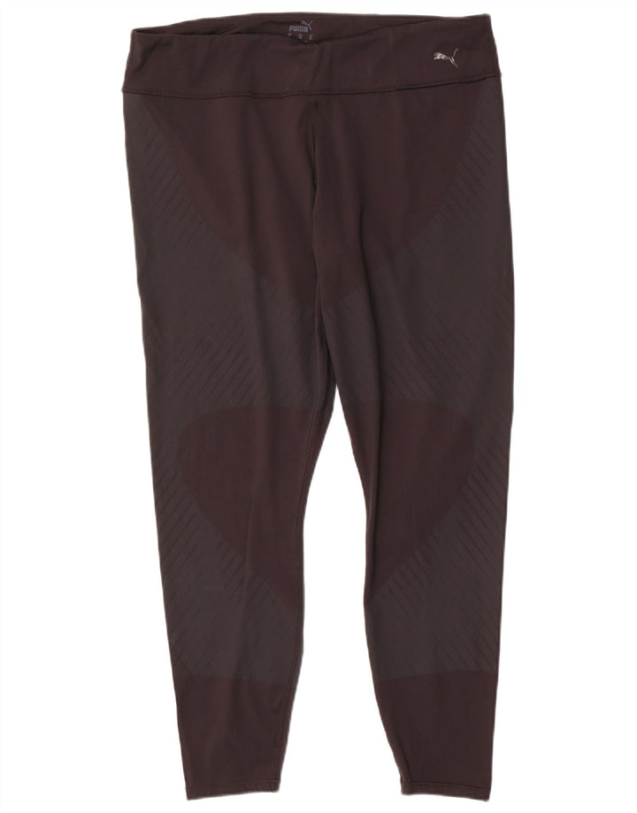 Puma Leggings Femme UK 18 XL Noir Colorblock