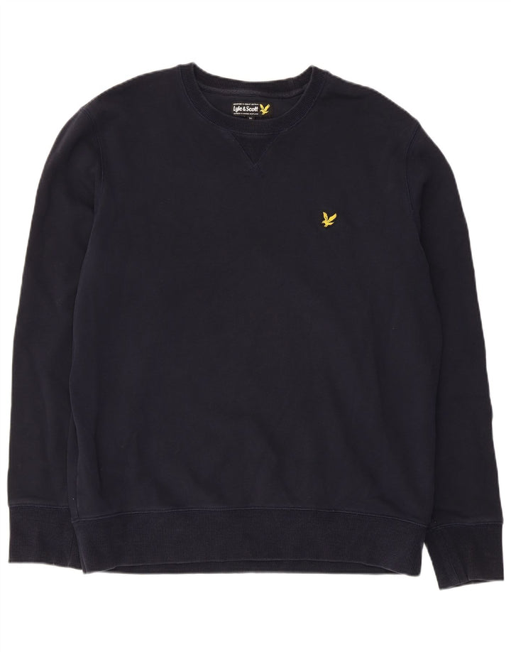 Lyle & Scott Sweatshirt Jumper XL Bleu Marine Coton Homme