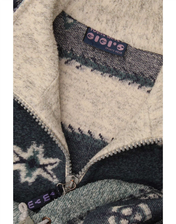 Gigi's Pull col zippé pour homme 2XL Multicolore Fair Isle