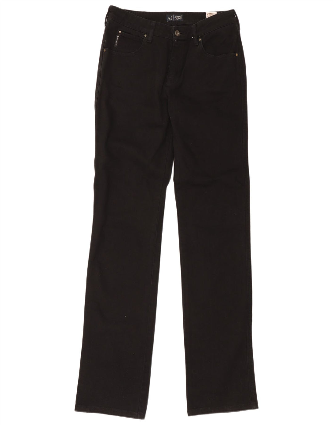Armani Femme Jean Droit W29 L33 Coton Noir