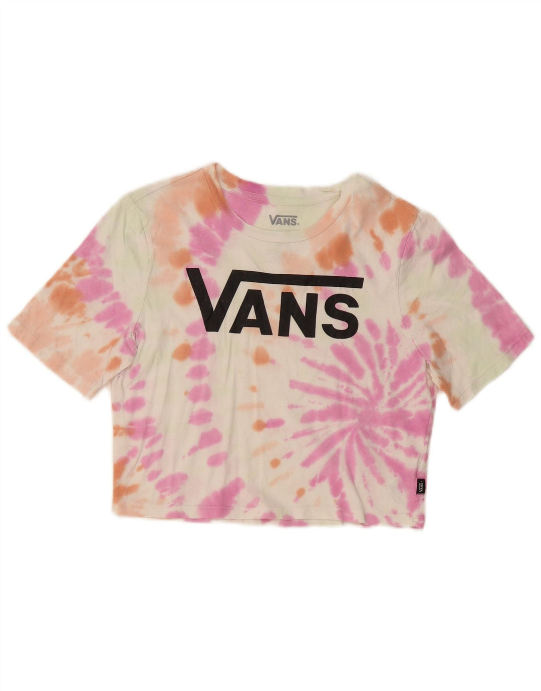VANS T-shirt court graphique pour femme UK 8 Small Multicolore Tie Dye
