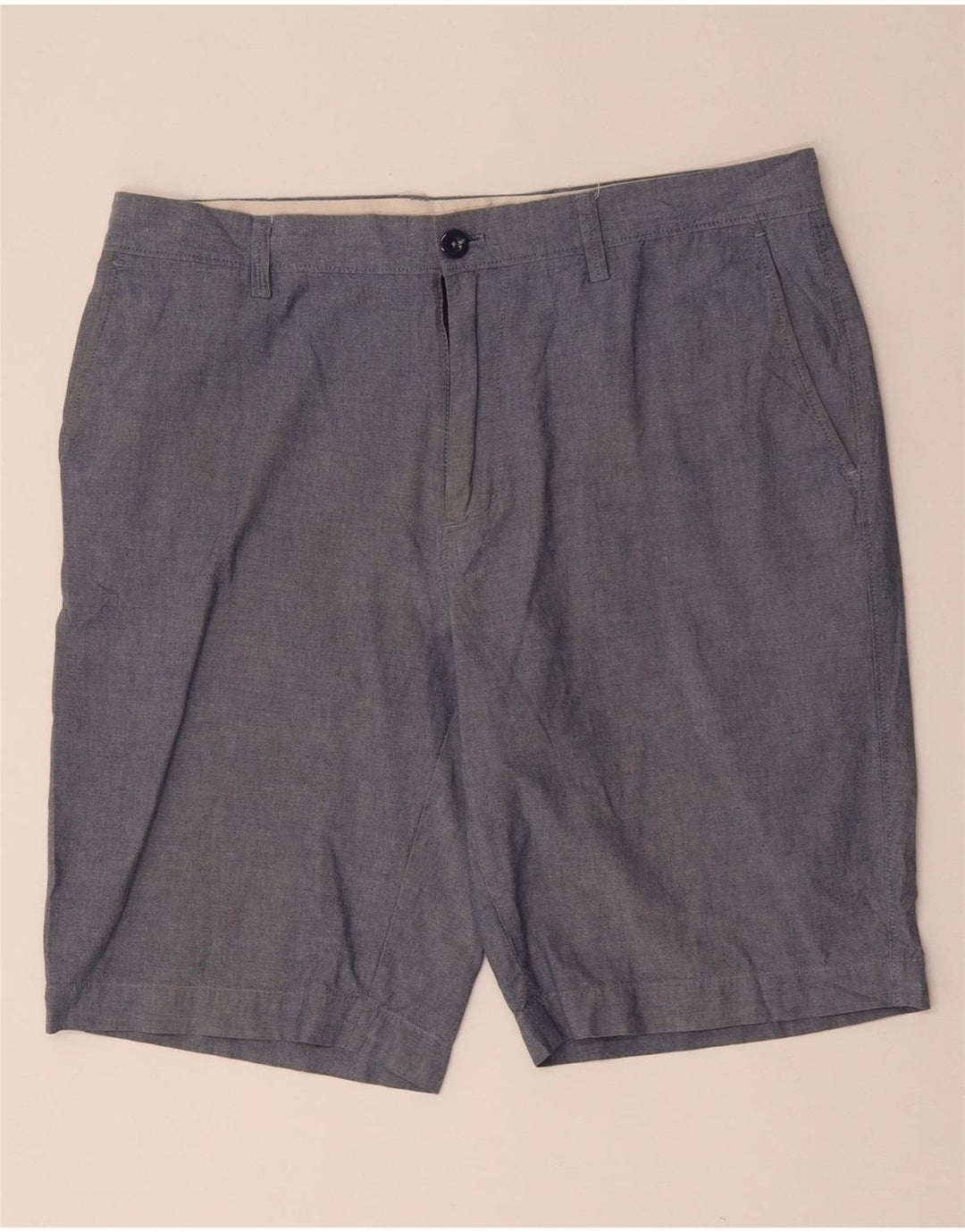 J. CREW Short Chino Homme W33 Bleu Moyen Coton