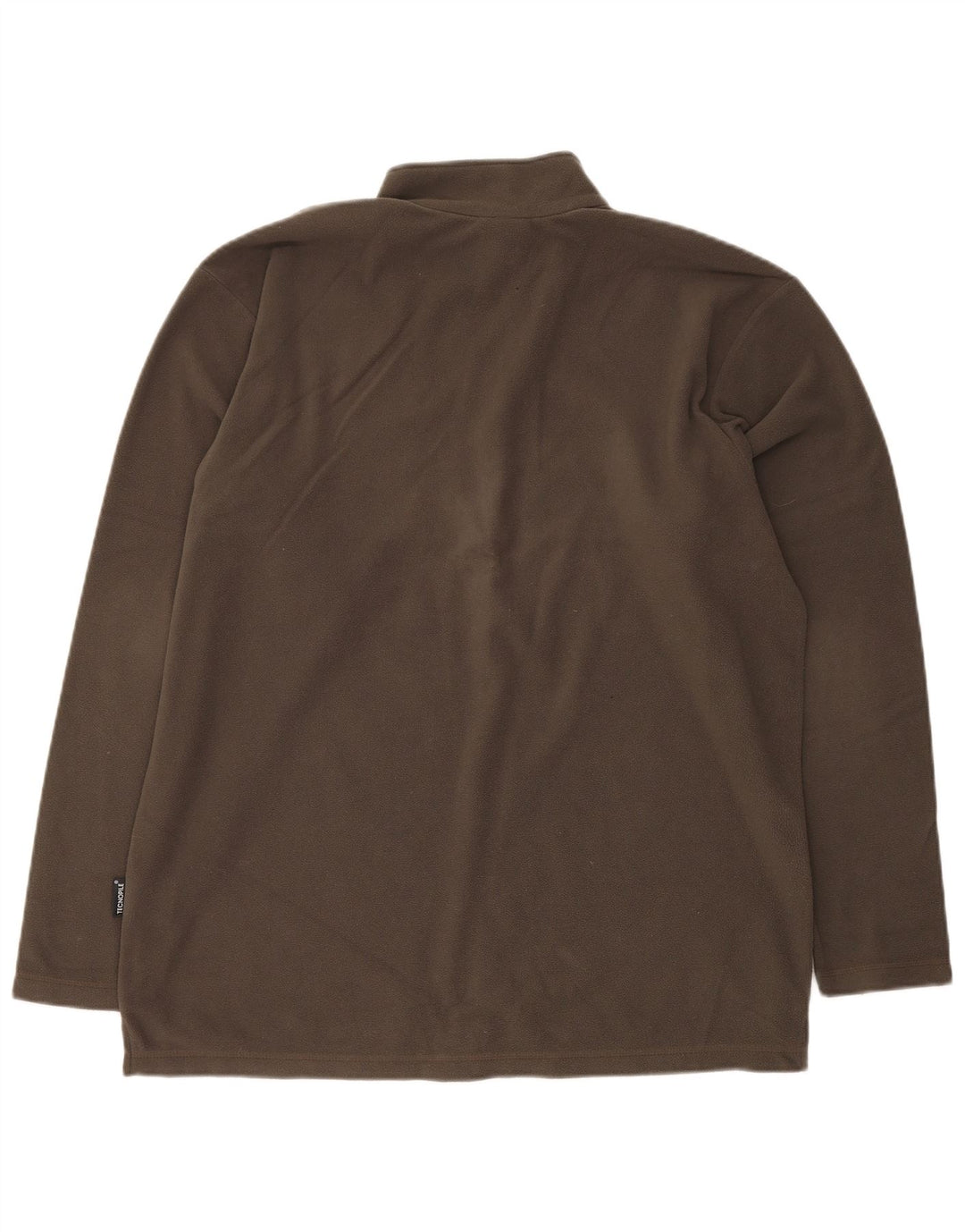 JACK WOLFSKIN Pull polaire à col zippé pour homme UK 44 XL Kaki Polyester