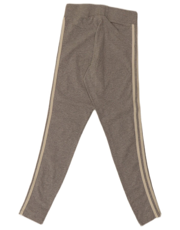Adidas Leggings Femme UK 8 Petit Gris Coton