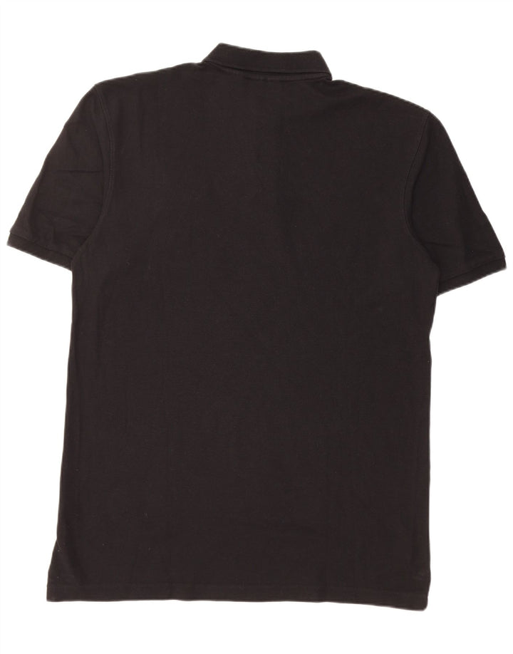 FILA Mens Polo Shirt Large Black Cotton