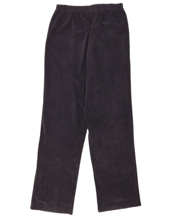 Diadora Pantalon de survêtement en velours pour femme UK 8 Small Bleu marine Polyester
