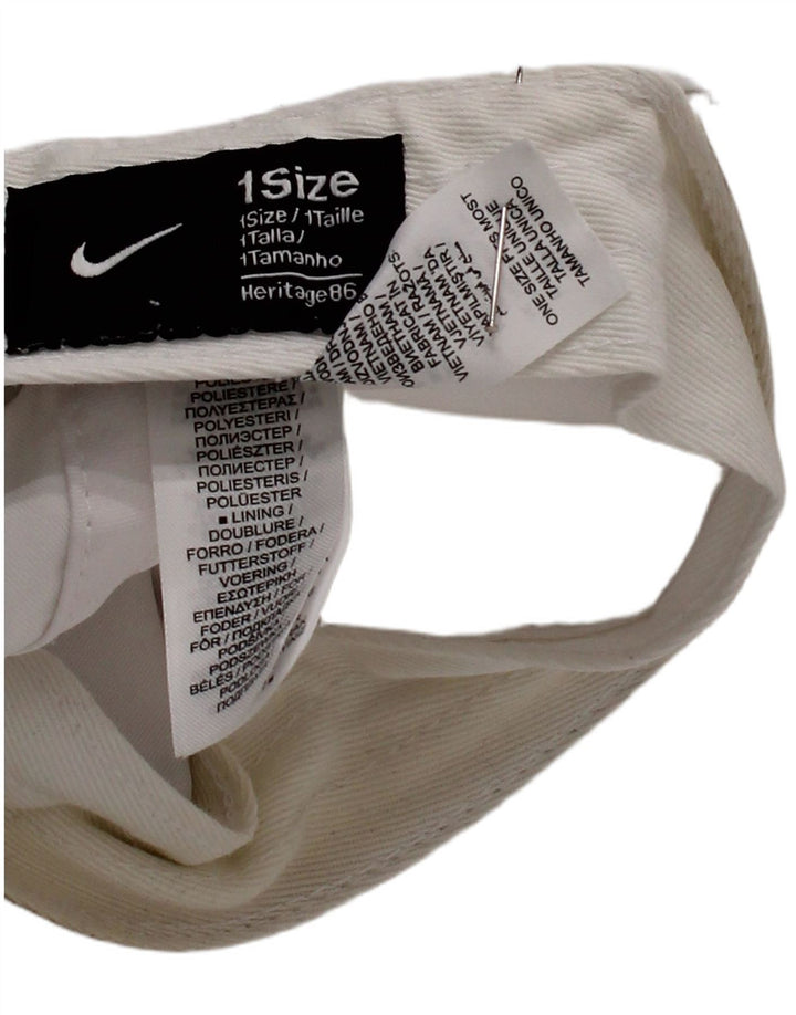 Nike Casquette de baseball Heritage pour homme Taille unique Blanc Polyester