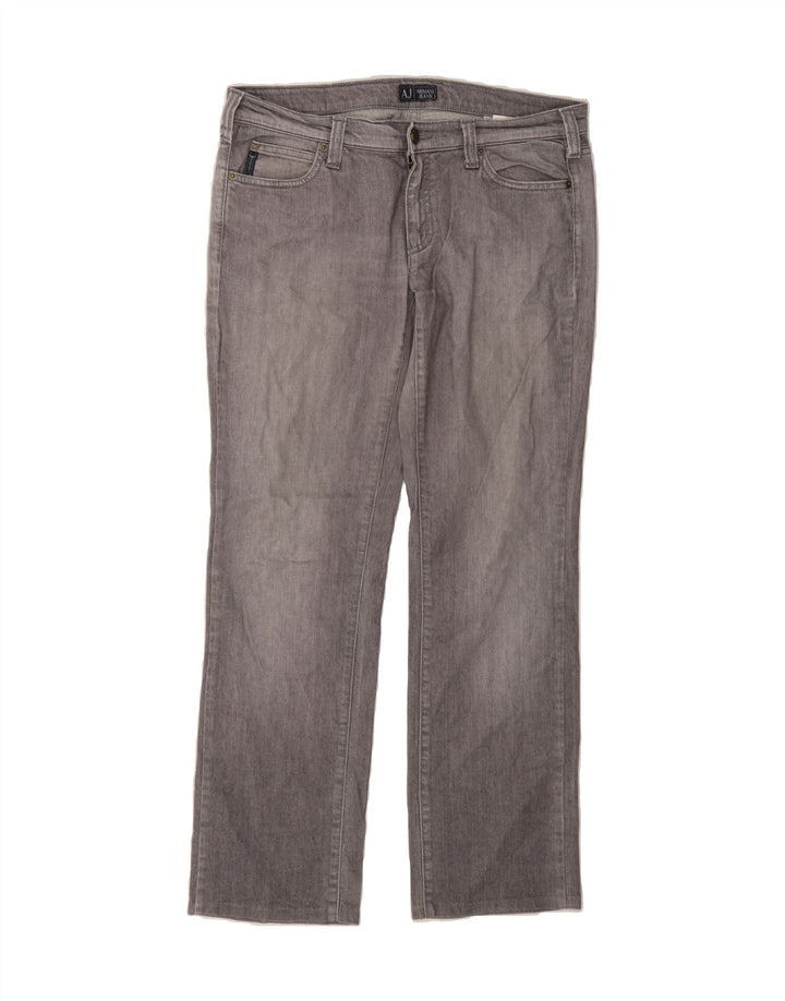 ARMANI Womens Straight Jeans W31 L30 Grey Vintage Armani and Second-Hand Armani from Messina Hembry 