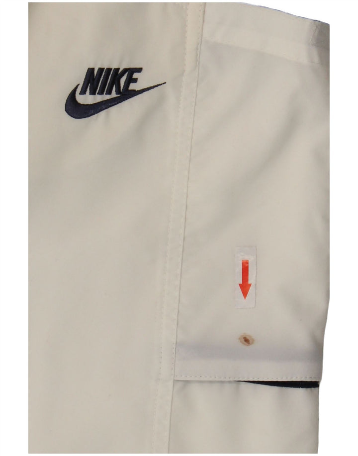 Nike Short de sport pour homme UK 37/39 XL Blanc Colorblock Polyester