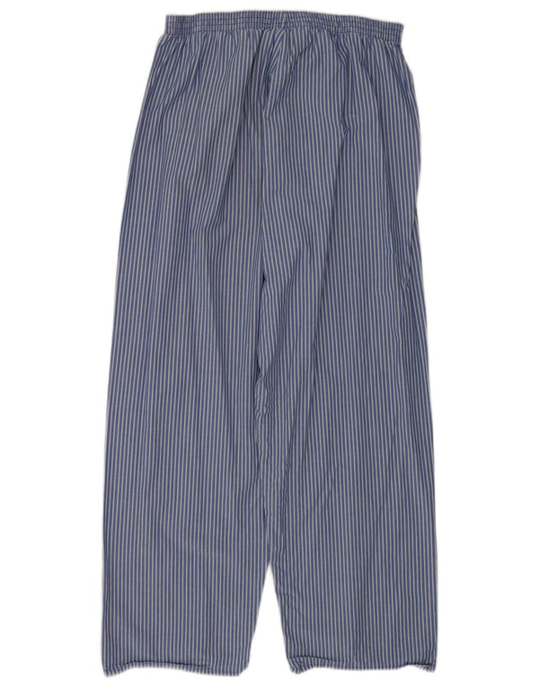 Marks & Spencer Pantalon décontracté pour homme Medium W33 L26 Bleu à fines rayures