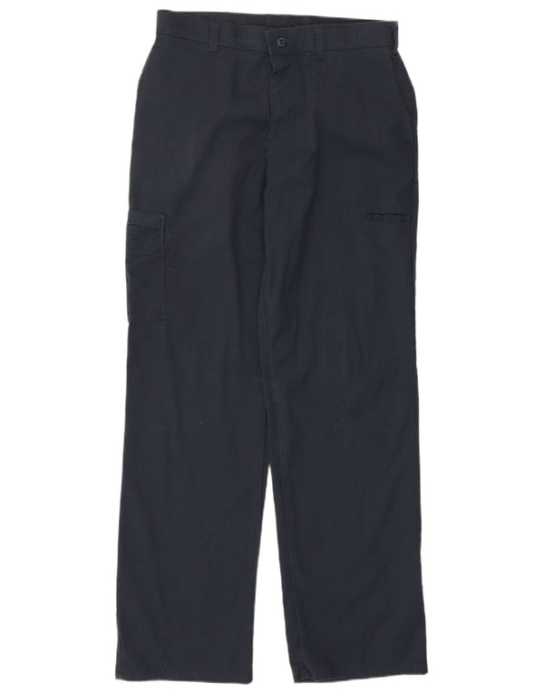 Dickies Pantalon cargo droit pour femme US 10 Large W32 L32 Bleu marine