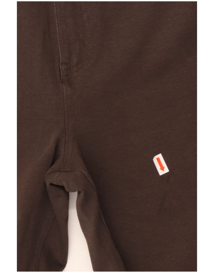 CALVIN KLEIN Pantalon décontracté droit pour femme US 14 XL W36 L27 Coton marron