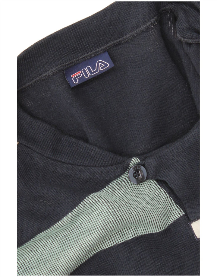 Fila Homme Top Manches Longues XL Bleu Marine Rayé