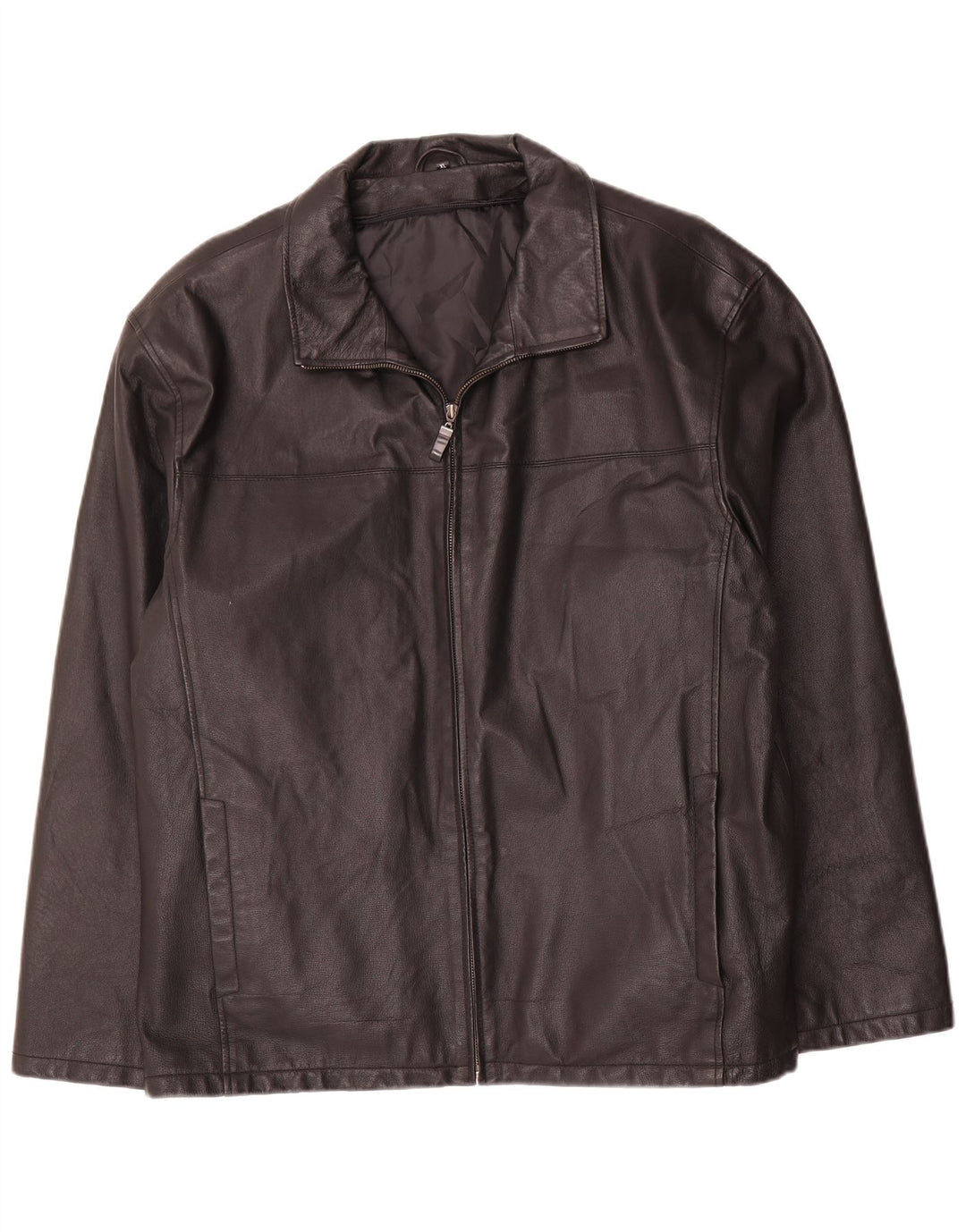Angelo Litrico Veste en cuir pour homme UK 42 XL Noir
