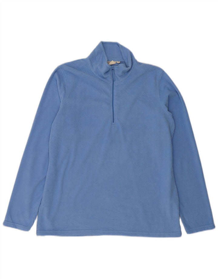 Mountain Warehouse Pull polaire à col zippé pour femme UK 16 Large Bleu Polyester