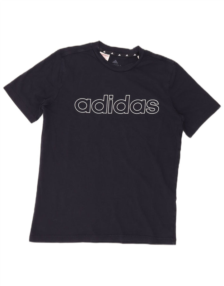 ADIDAS T-Shirt Graphique Garçon 13-14 ans Bleu Marine Coton