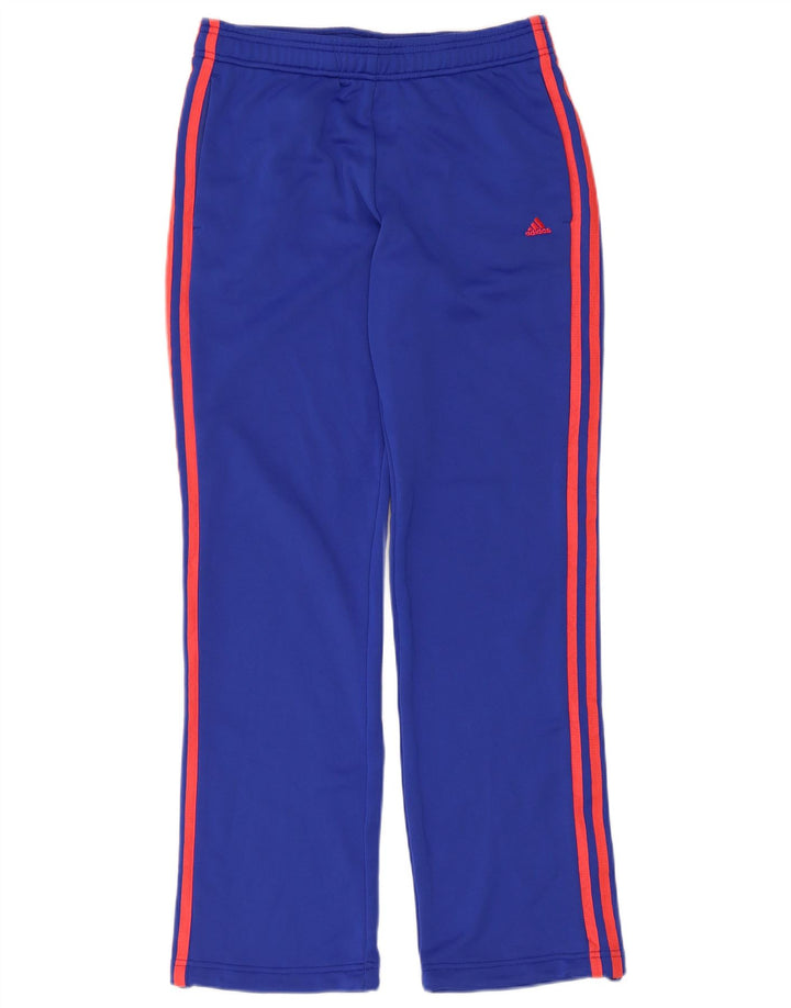 Adidas Pantalon de survêtement Climalite pour femme UK 8/10 Petit Bleu Polyester