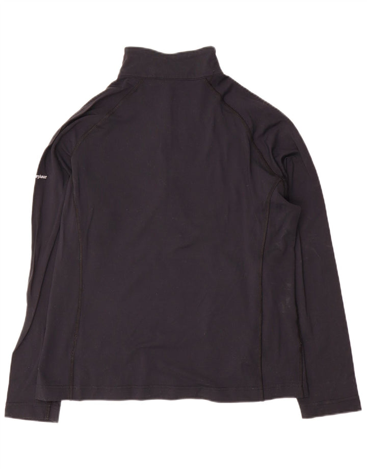 Berghaus Haut de survêtement à col zippé pour femme UK 14 Large Bleu Marine Nylon