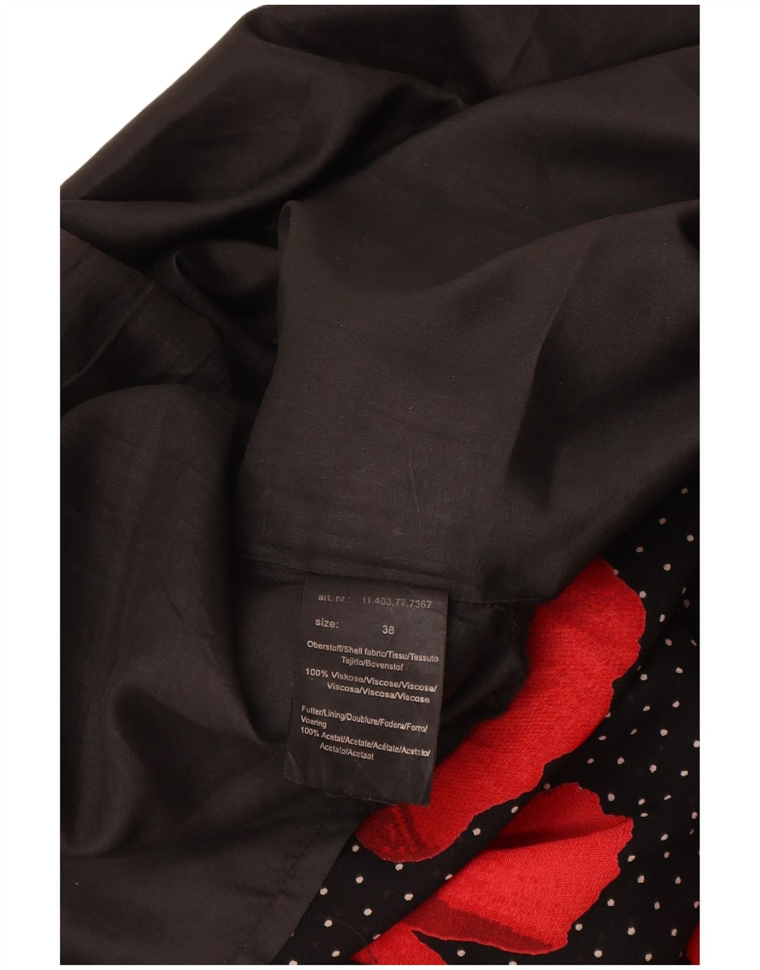 S.Oliver Jupe Maxi Femme EU 38 Moyen W30 Viscose Florale Noire