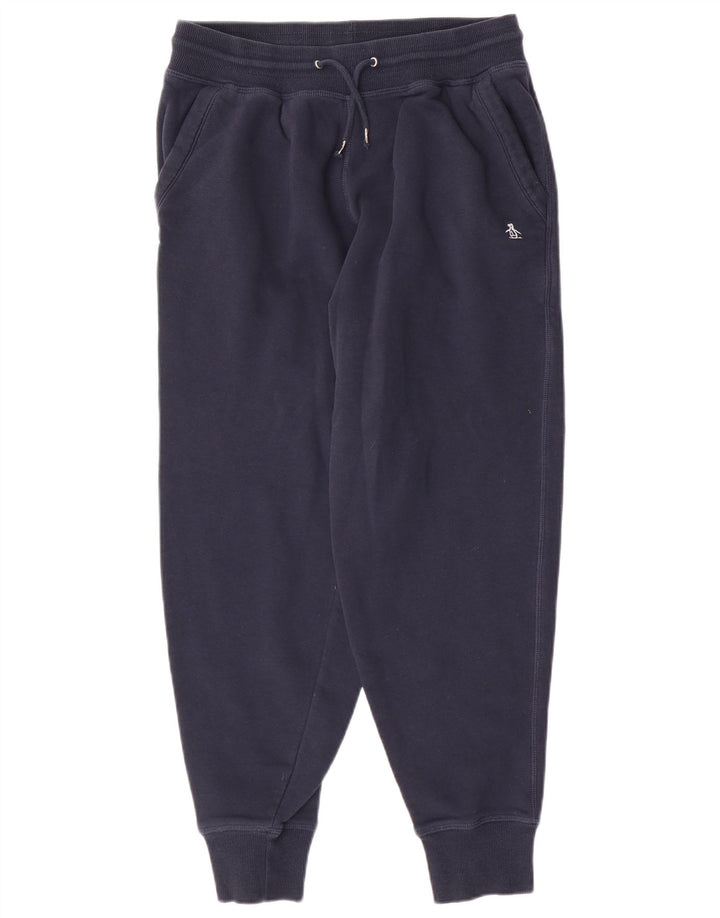 Penguin Pantalon de survêtement pour homme en coton bleu marine Taille S