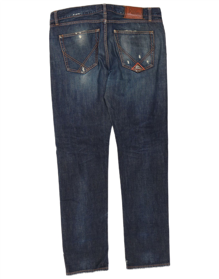 Roy Rogers Jean slim vieilli pour homme W38 L34 en coton bleu
