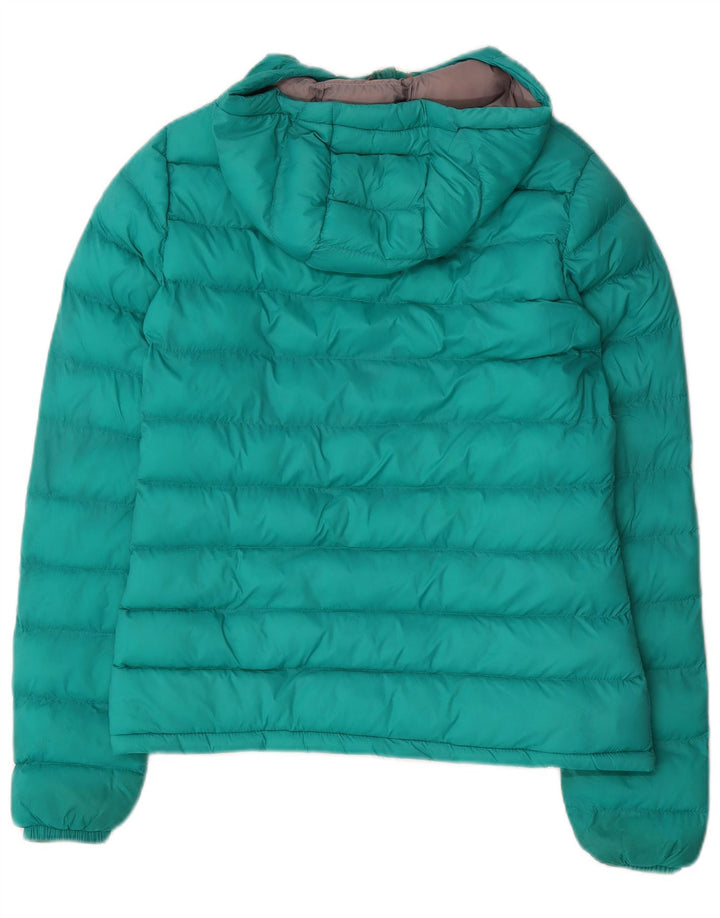 Mountain Warehouse Veste matelassée à capuche pour femme UK 8 Small Vert Colourblock