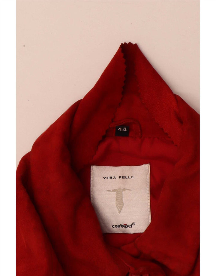 Conbipel Chemise En Daim Femme IT 44 Cuir Rouge Moyen