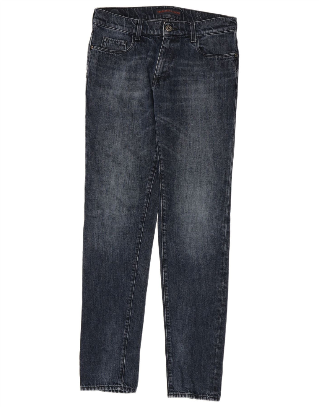 Trussardi Jean Slim W32 L34 Bleu Coton Homme