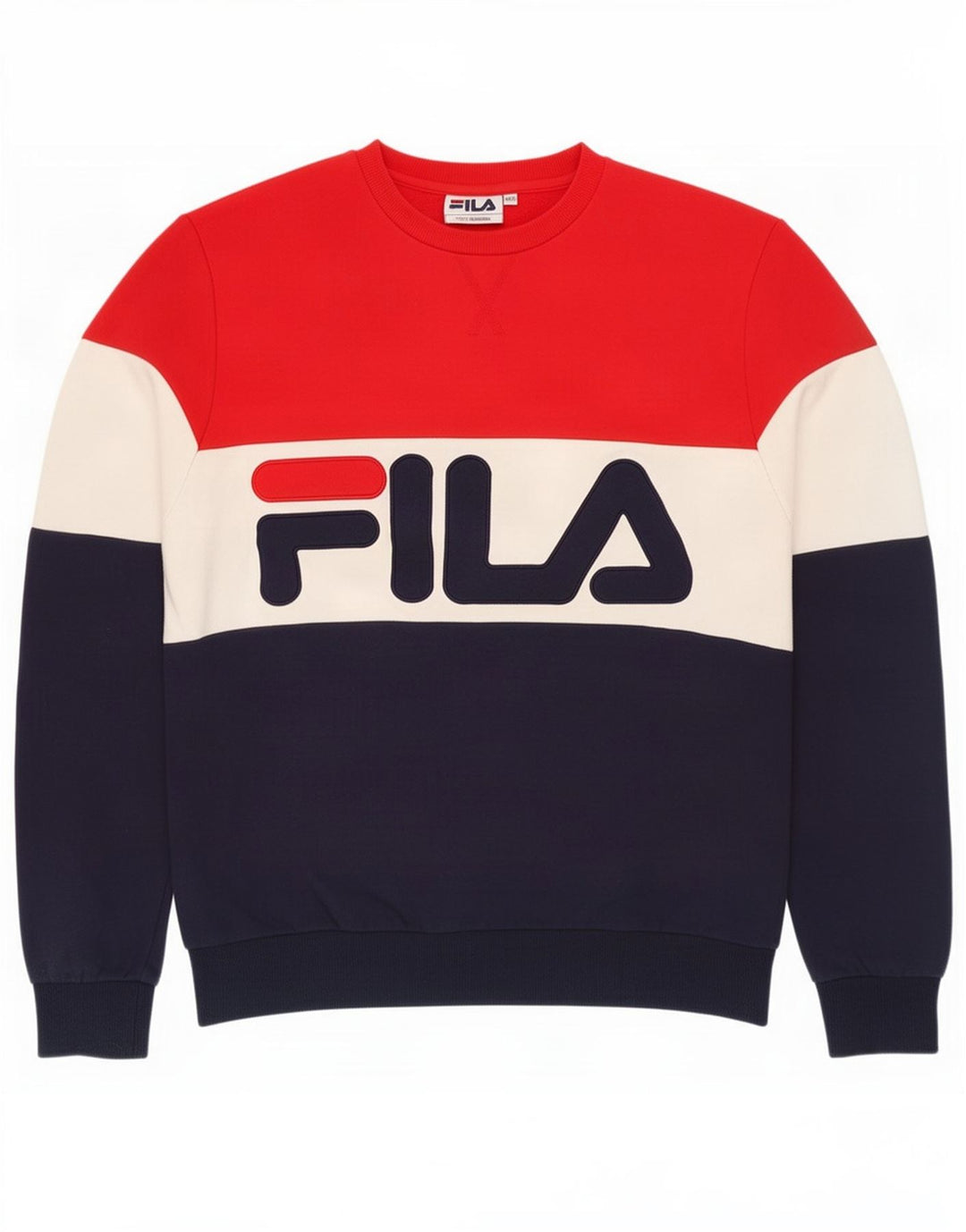 Fila Sweat-shirt pour femme UK 12 Medium Multicolore Colourblock