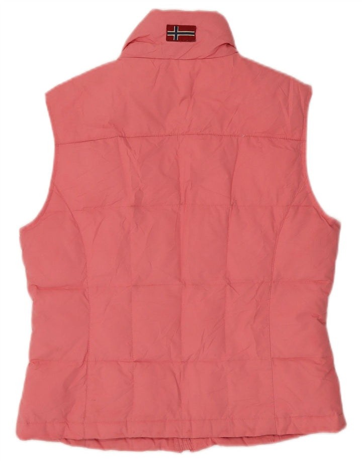 Napapijri Gilet rembourré pour femme UK 12 Rose moyen