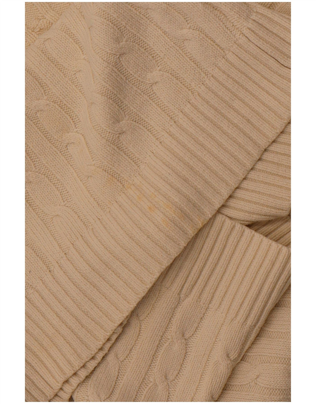 CREW CLOTHING Pull col V pour Femme UK 18 XL Coton Blanc cassé