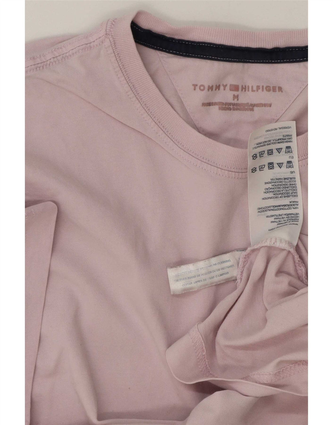 Tommy Hilfiger T-Shirt Homme Rose Moyen Coton