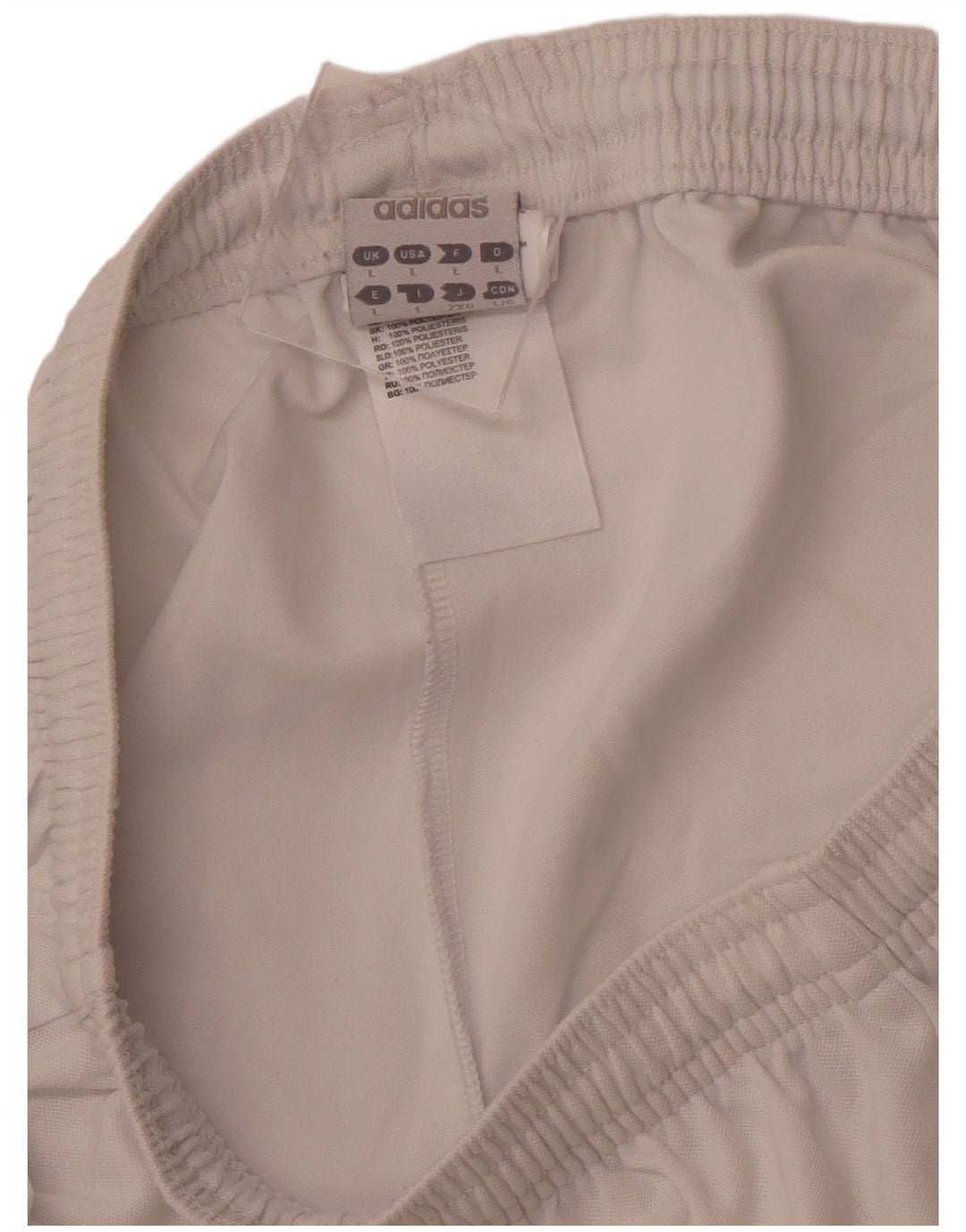 ADIDAS Short de sport Climalite pour hommes, grand, blanc, polyester