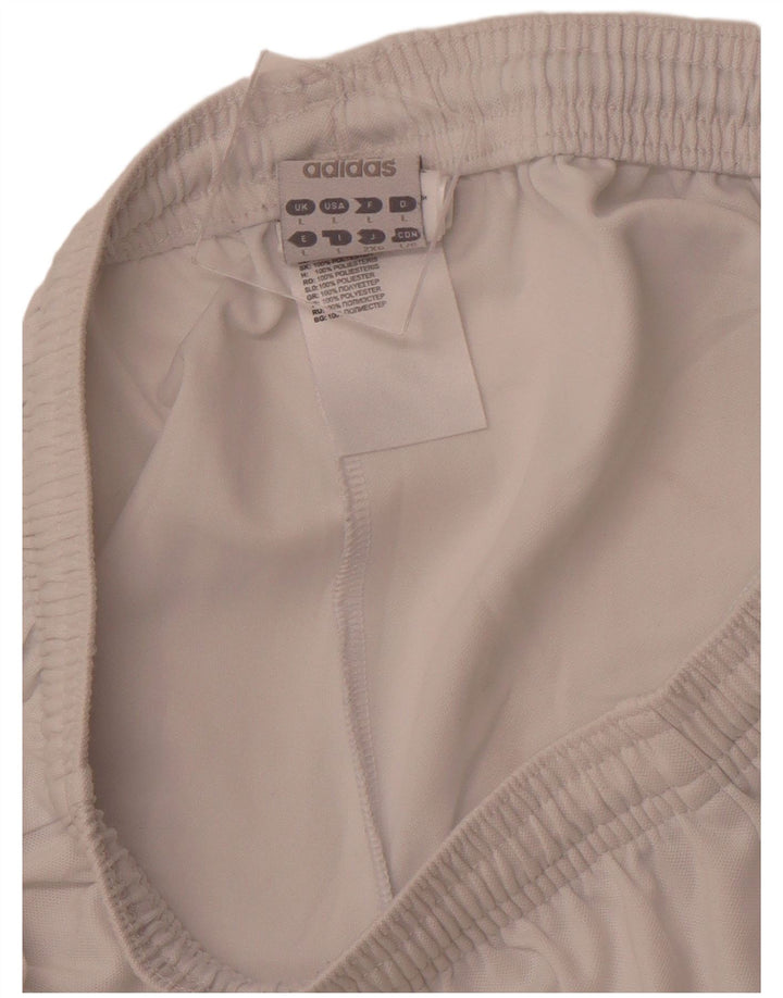 ADIDAS Short de sport Climalite pour hommes, grand, blanc, polyester