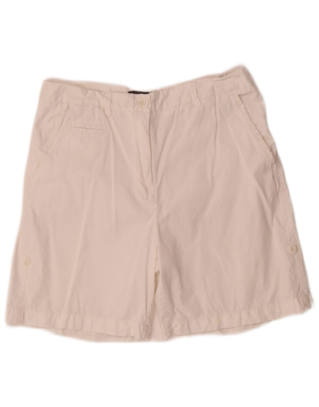 Marks & Spencer Short chino pour femme UK 12 Medium W30 Coton blanc cassé