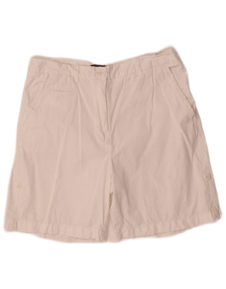 Marks & Spencer Short chino pour femme UK 12 Medium W30 Coton blanc cassé