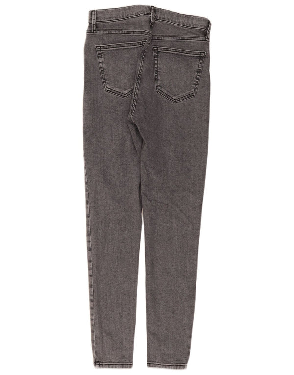 Topshop Jamie Skinny Jeans UK 12 Medium W30 L29 Coton Gris