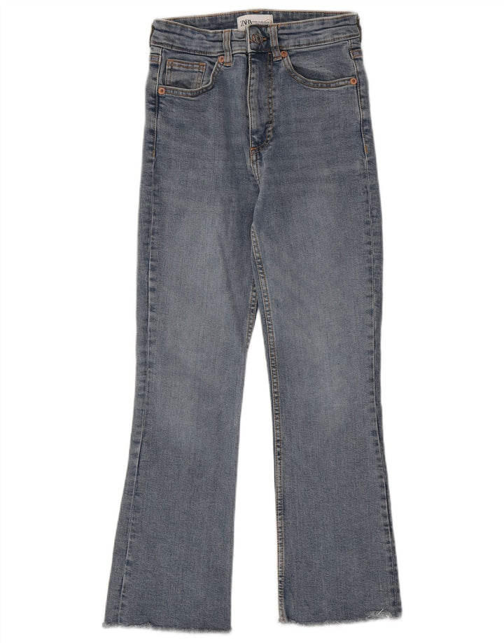 Zara Jean évasé pour femme EU 34 2XS W24 L25 Bleu