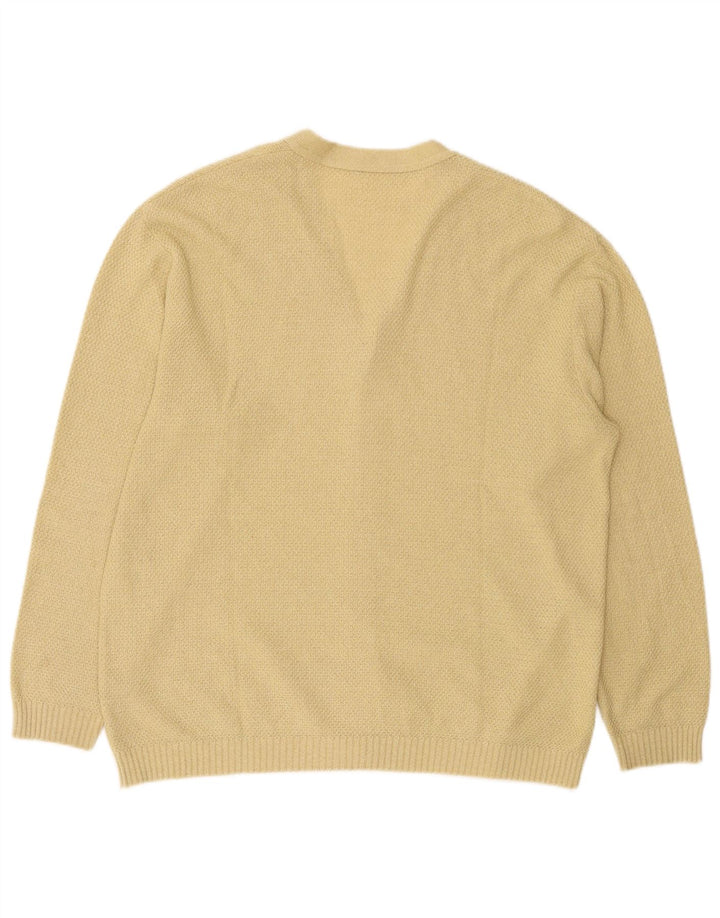 Rasica Cardigan Homme Pull Large Beige Argyle/Diamant