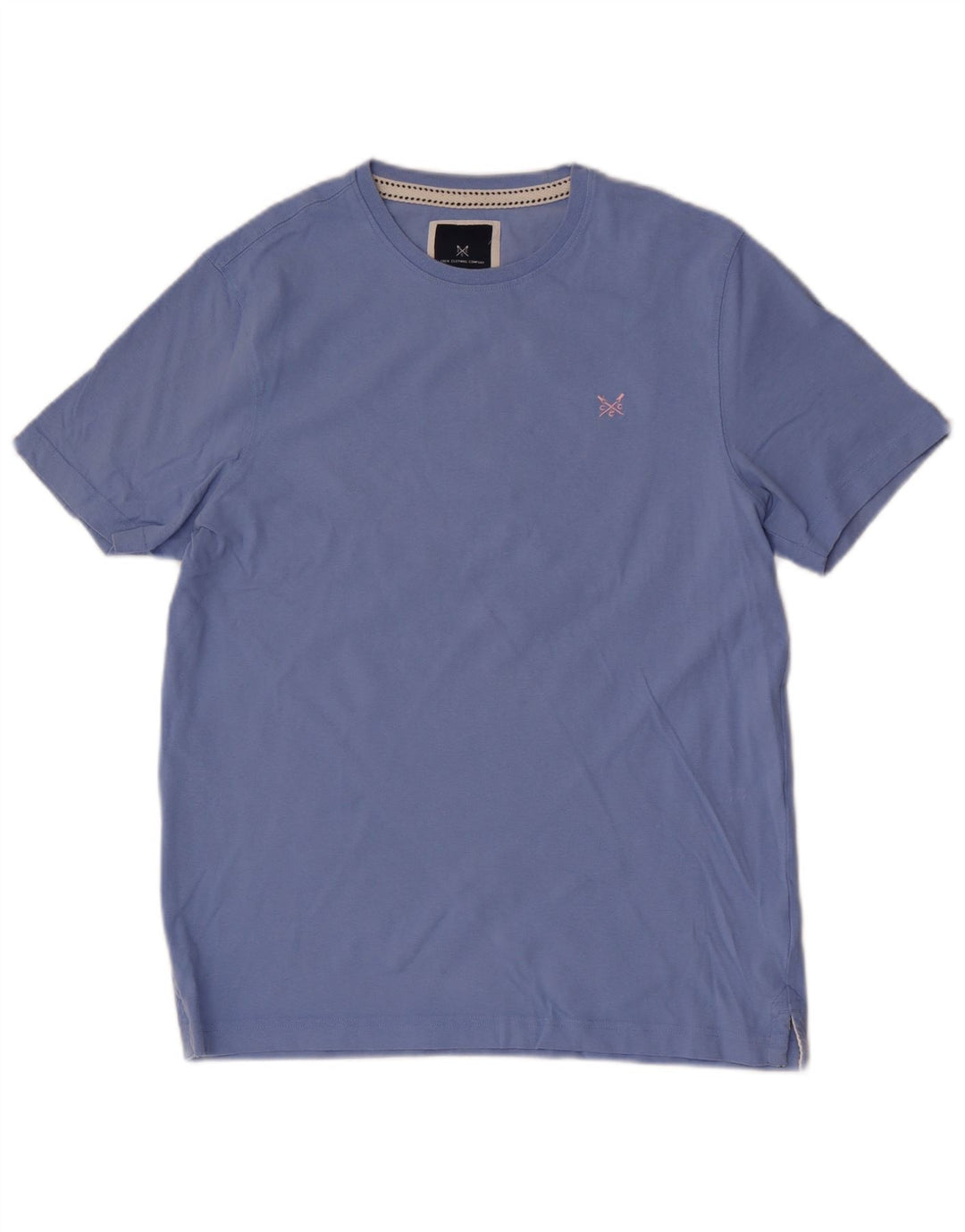 CREW CLOTHING T-Shirt Homme Bleu Moyen Coton