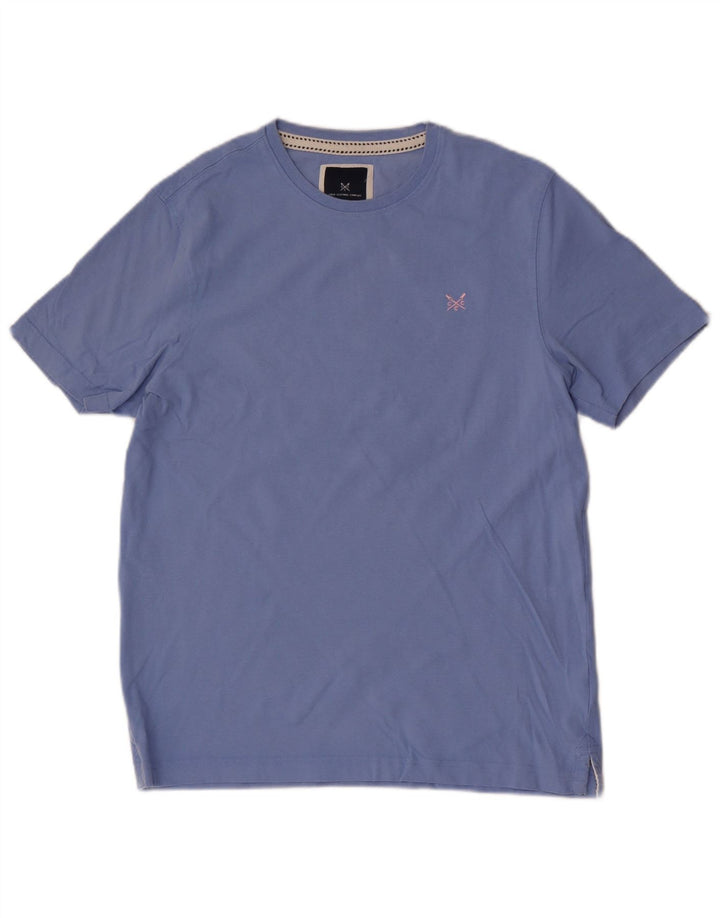 CREW CLOTHING T-Shirt Homme Bleu Moyen Coton