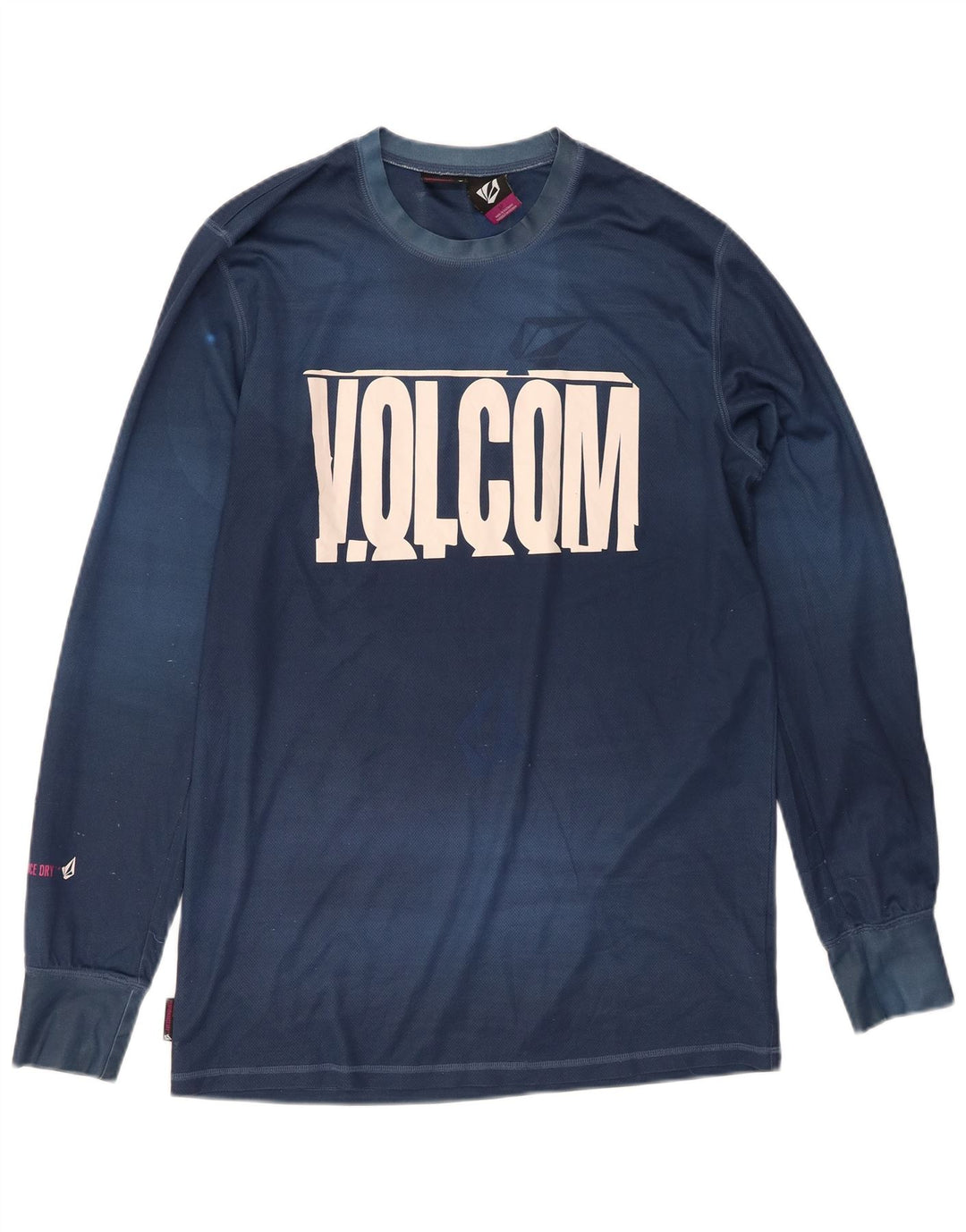 Volcom Haut graphique à manches longues pour hommes, petit, bleu marine