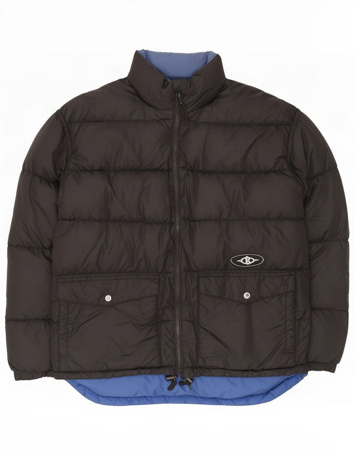 Killer Loop Veste matelassée réversible graphique pour homme UK 38 Medium Noir