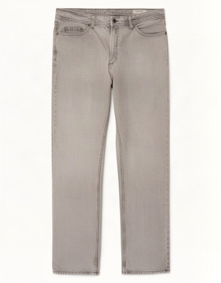Marks & Spencer Jean droit régulier pour homme W36 L33 gris coton