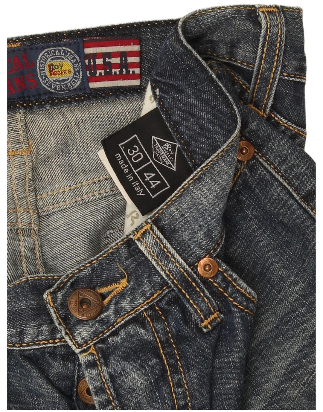 Roy Rogers Short en jean pour femme IT 44 Medium W30 Bleu Coton