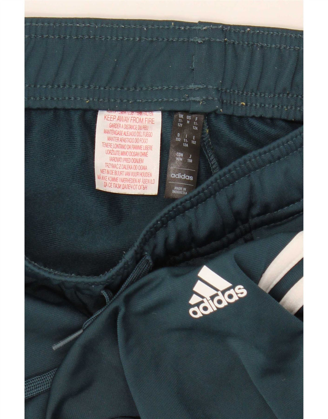 Adidas Pantalon de survêtement garçon 11-12 ans Vert Polyester