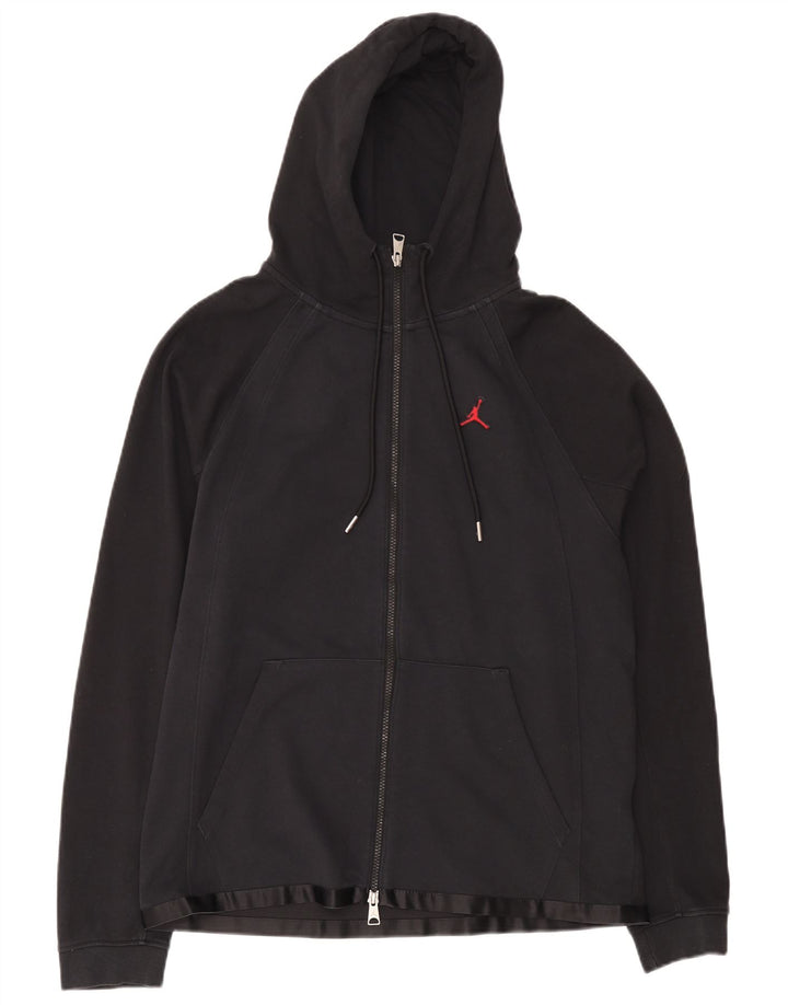 Jordan Pull à capuche zippé pour homme en coton bleu marine moyen
