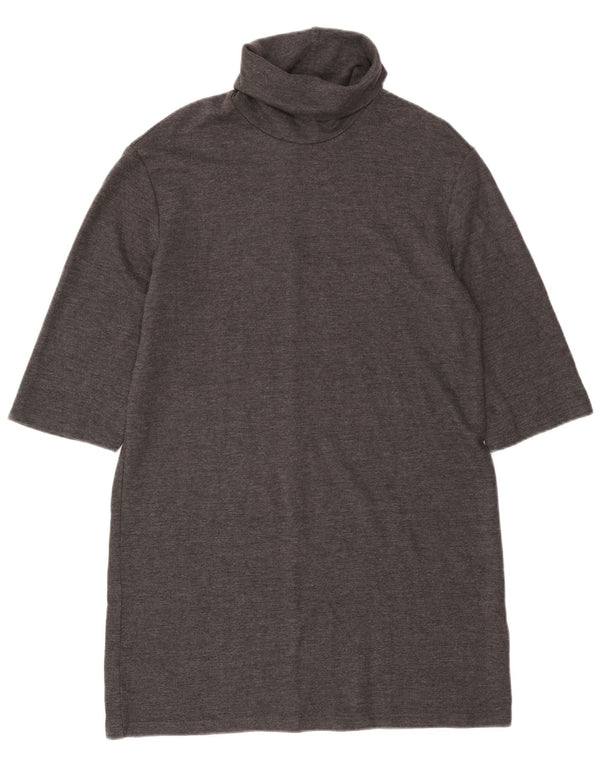 Zara Robe pull surdimensionnée à manches 3/4 pour femme UK 10 Small Gris