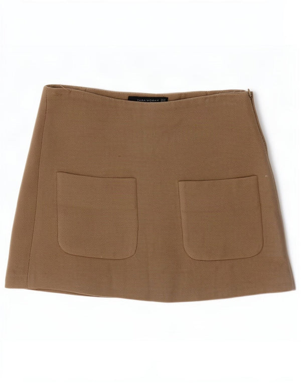 Zara Femme Mini Jupe XS W24 Beige