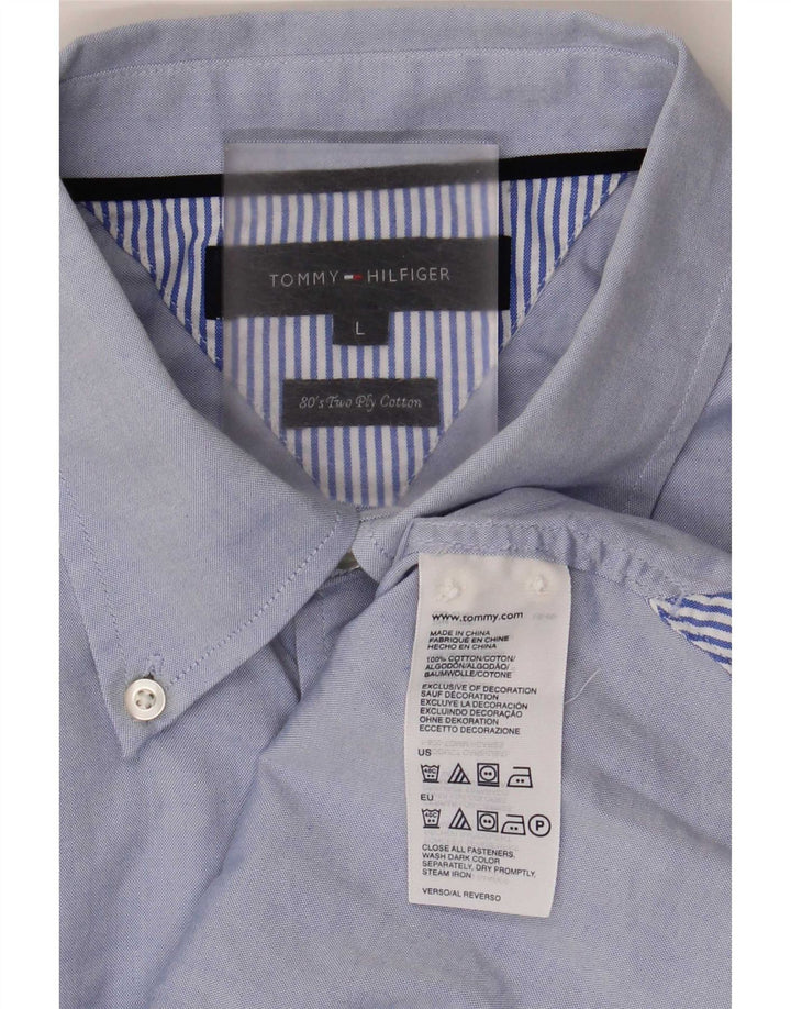 Tommy Hilfiger Chemise Homme Large Bleu Coton